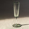Laura Ashley Glass Collectables Champagneglazen set van 4 - Mondgeblazen - Groen - 21 cl.