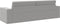vidaXL - Vloersofa - Bed - 2-in-1 - Cloud - Grijs - 245x150x60.5 - cm - Stof