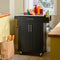 SoBuy FKW110-SCH - Keukenwagen - Zwarte opbergkast op wielen - 60 x 90 x 43 cm