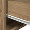 vidaXL - Nachtkastje - met - LED - Muurmontage - Artisan - Eiken - 50x36x30 - cm