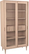 LABEL51 Vitrinekast Jule Naturel Eikenhout 100x180cm