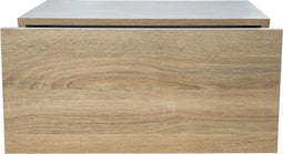 VDD Nachtkastje - Zwevend hangend kastje - Met lade 50 cm breed - Lichtbruin