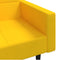 vidaXL - Slaapbank - 2-zits - met - 2 - kussens - fluweel - geel