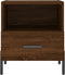 vidaXL - Nachtkastje - 40x35x47,5 - cm - bewerkt - hout - bruin - eikenkleur