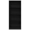 vidaXL - Zwarte - Eiken - Boekenkast - - - 60 - x - 24 - x - 143 - cm - - - Gemaakt - van - Bewerkt - Hout