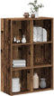vidaXL - Boekenkast/dressoir - 66x30x98 - cm - bewerkt - hout - oud - houtkleurig