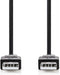Nedis USB 3.0 - USB-Kabel - USB-A Male - USB-A Male - 1.00 m - Zwart