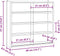 vidaXL - Houten - verzamelvitrine - met - deuren - 40x8,5x37 - cm