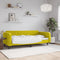 vidaXL - Slaapbank - 90x200 - cm - fluweel - geel