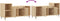 vidaXL - Tv-meubel - 100x35x55 - cm - bewerkt - hout - sonoma - eikenkleurig