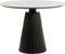 Light & Living Ronde Eettafel Rianne - Marmer - 100cm - Taupe/Mat Zwart