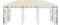 vidaXL - Prieel - met - klamboe - 6x3x2,73 - m - crème