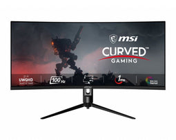 MSI MAG342CQPV - Monitor 34" - 3440x1440 100Hz VA Gebogen - Zwart