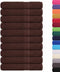 vidaXL - Saunahanddoeken - 10 - st - 80x200 - cm - 360 - g/m² - 100% - katoen - bruin