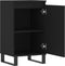 vidaXL - Dressoir - 40x35x70 - cm - bewerkt - hout - zwart