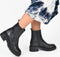 PS Poelman Klara - Chelsea boots - Chunky zool 5,5 cm - Zwart - Maat 38