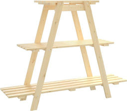 vidaXL - Bloemenrek - 101x23x79 - cm - massief - grenenhout