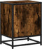 vidaXL - Nachtkastjes - 2 - st - 40x31x50 - cm - bewerkt - hout&metaal - gerookt - eiken