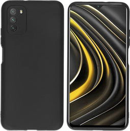 iMoshion Hoesje Geschikt voor Xiaomi Poco M3 Hoesje Siliconen - iMoshion Color Backcover - Zwart