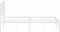 vidaXL - Bedframe - met - hoofdbord - metaal - wit - 140x190 - cm