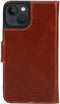 Mobiparts Excellent Wallet Case - Flip Cover - Echt leder - Bruin (iPhone 13 mini)