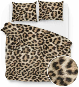 Zo!Home Abbas Dekbedovertrek - Flanel - Lits Jumeaux - 260x200/220 cm - Natural