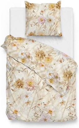 Zo! Home Amanda Dekbedovertrek - Eenpersoons - 140x200/220 cm - Natural