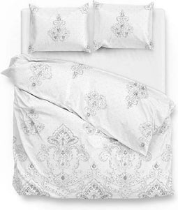 Zo!Home Bogart - Dekbedovertrek - Eenpersoons - 140x200/220 cm + 1 kussensloop 60x70 cm - Grey