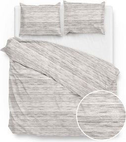 Zo! Home Dwen - Dekbedovertrek - Eenpersoons - 140x200/220 cm - Grey