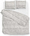 Zo! Home Dwen - Dekbedovertrek - Eenpersoons - 140x200/220 cm - Grey
