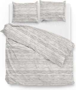 Zo! Home Dwen - Dekbedovertrek - Tweepersoons - 200x200/220 cm - Grey