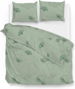 Zo! Home Jennifer Dekbedovertrek - Tweepersoons - 200x200/220 cm - Green