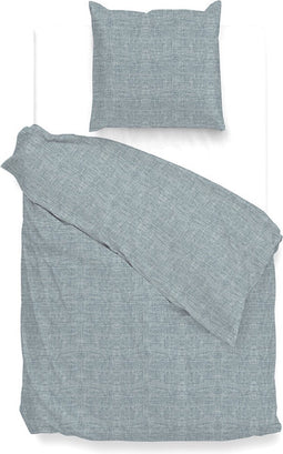 Zo!Home Lino Dekbedovertrek - Eenpersoons - 140x200/220 cm - Stone Blue