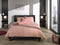 Zo!Home Lino Dekbedovertrek - Lits-jumeaux - 260x200/220 cm - Old Rose