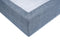 ZO! Home Lino katoen hoeslaken blauw - lits-jumeaux (180x210/220) - rondom elastiek - prachtige uitstraling
