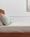 ZO! Home Lino katoen hoeslaken creme - tweepersoons (140x200) - rondom elastiek - prachtige uitstraling