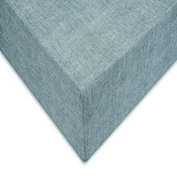 ZO! Home Lino katoen hoeslaken donker groen - lits-jumeaux (180x200) - rondom elastiek - prachtige uitstraling