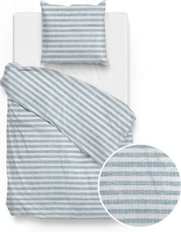 Zo! Home Maeve Dekbedovertrek - Eenpersoons - 140x200/220 cm - Blue