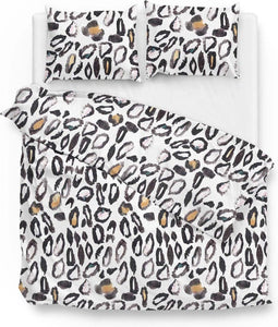 Zo! Home Saran - Dekbedovertrek - Tweepersoons - 200x200/220 cm - Black/White