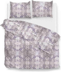 Zo!Home Walt - Dekbedovertrek - Lits-jumeaux - 240x200/220 cm + 2 kussenslopen 60x70 cm - Purple