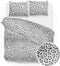 Zo! Home Yildou Dekbedovertrek - Tweepersoons - 200x200/220 cm - White/Grey