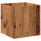 vidaXL - Plantenbak - 40x40x40 - cm - bewerkt - hout - oud - houtkleurig