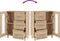 vidaXL - Dressoir - 69,5x34x90 - cm - bewerkt - hout - sonoma - eikenkleurig