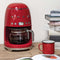 SMEG DCF02RDEU - Filterkoffiemachine - 10 koppen - Rood