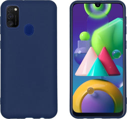 iMoshion Hoesje Geschikt voor Samsung Galaxy M30s / M21 Hoesje Siliconen - iMoshion Color Backcover - Donkerblauw