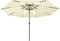 vidaXL - Parasol - met - LED-verlichting - 400 - cm - azuurblauw
