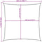 vidaXL - Zonnezeil - 6 x 6 m - HDPE - antraciet