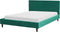 FITOU - Tweepersoonsbed - Donkergroen - 140 x 200 cm - Fluweel