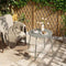 eSituro Ronde Tuin- en Balkon Tafel - Ø48 x H45 cm - Metaal Grijs
