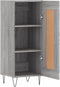 vidaXL - Dressoir - 34,5x34x90 - cm - bewerkt - hout - grijs - sonoma - eikenkleurig